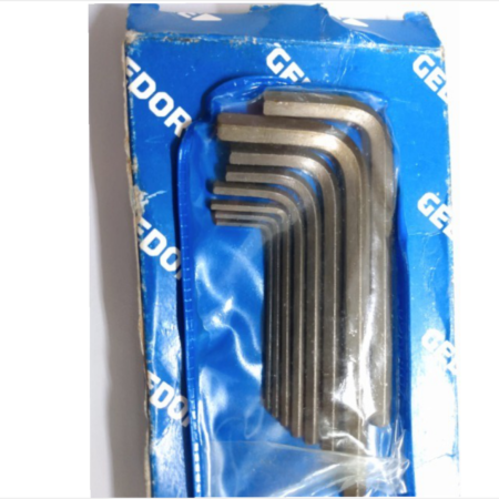 Jogo de Chave Allen Gedore - Chaves Hexagonal 1/16" - 1/4" (08 Peças)